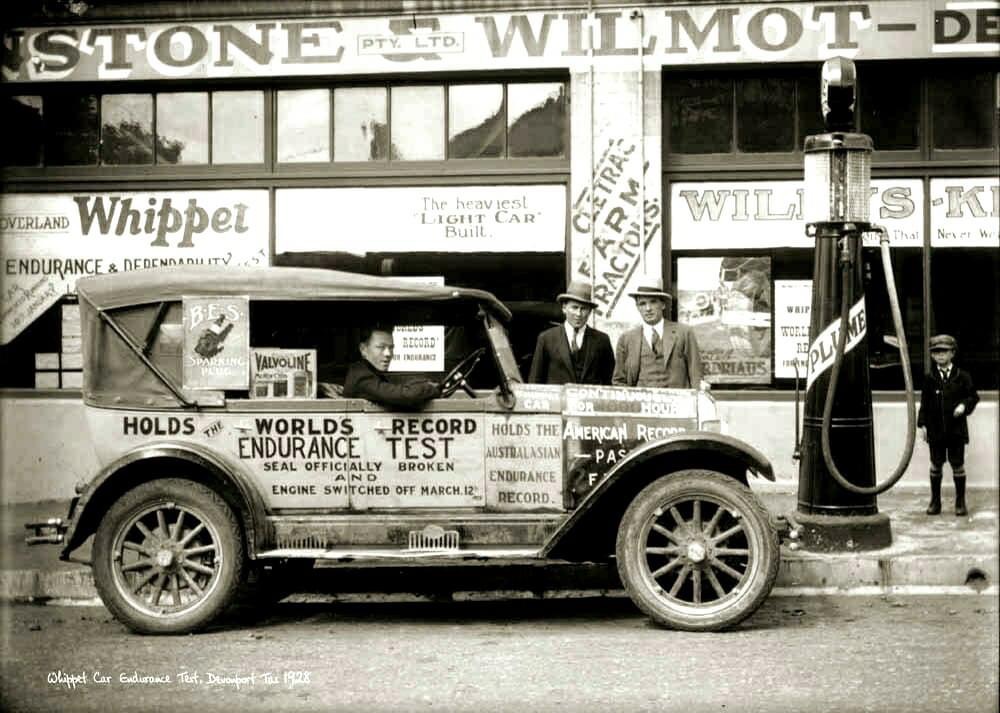 1928 Whippet Model 96 Touring 1005 hours Endurance Test - Tasmania, Australia