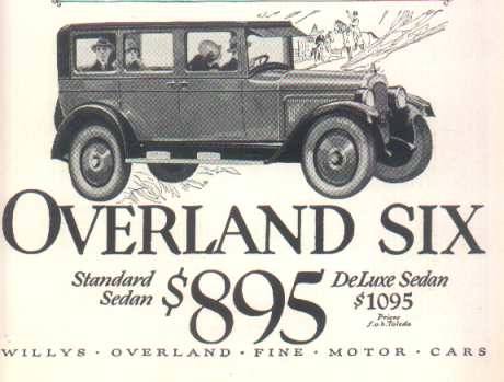 1925 Overland Model 93 Advertisement - America