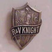 R and V Knight Radiator Emblem