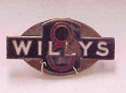 1930, 1931 Willys 8-80 Radiator Emblem