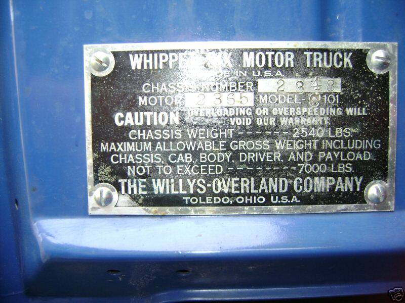 1929 Whippet C101 1 1/2 Ton Truck - America