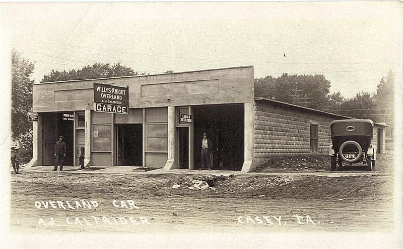 Garage owned by A. J. Caltrider in Casey, Iowa