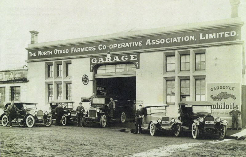 North Otago Farmers Co-Op Garage, Oamaru, South Island, New Zealand circa 1925