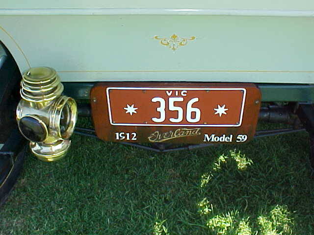 1912 Overland Touring Model 59T, Australia