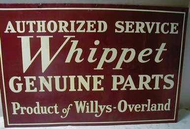 Whippet Dealer Sign