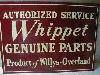 Whippet Dealer Sign