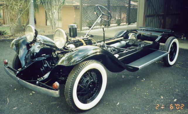 Chassis during restoration