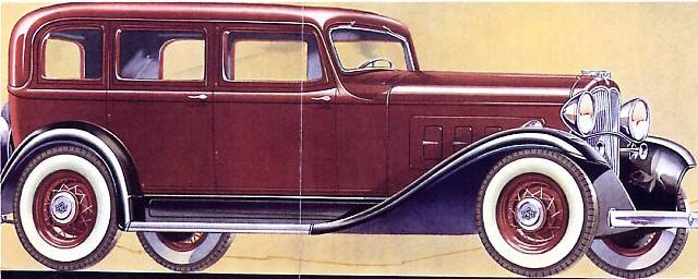 1933 Willys Sedan Model 8-88A Factory Drawing