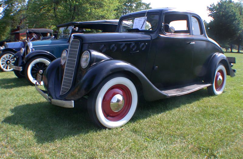 1936 Willys 5 Window Coupe - America Front Three Quarter View