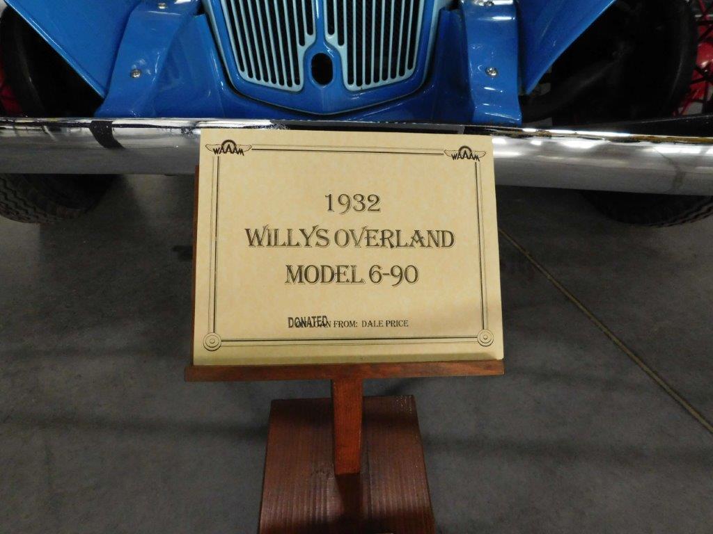 1932 Willys Roadster Model 6-90, USA