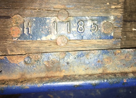 1932 Willys Model 6-90 2 Door Coach Body tag