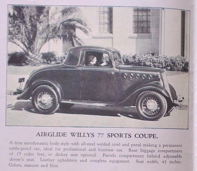 1935 Willys Sales Brochure - Australia