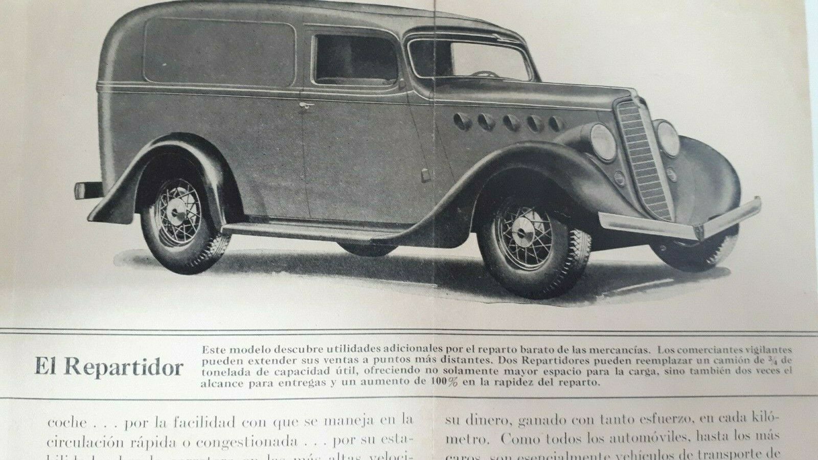 1935 Willys Model 77 brochure - Mexico