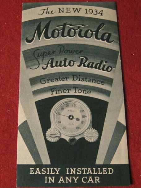 1933-1934 Motorola Car Radio