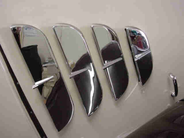 Chrome Hood Louvres