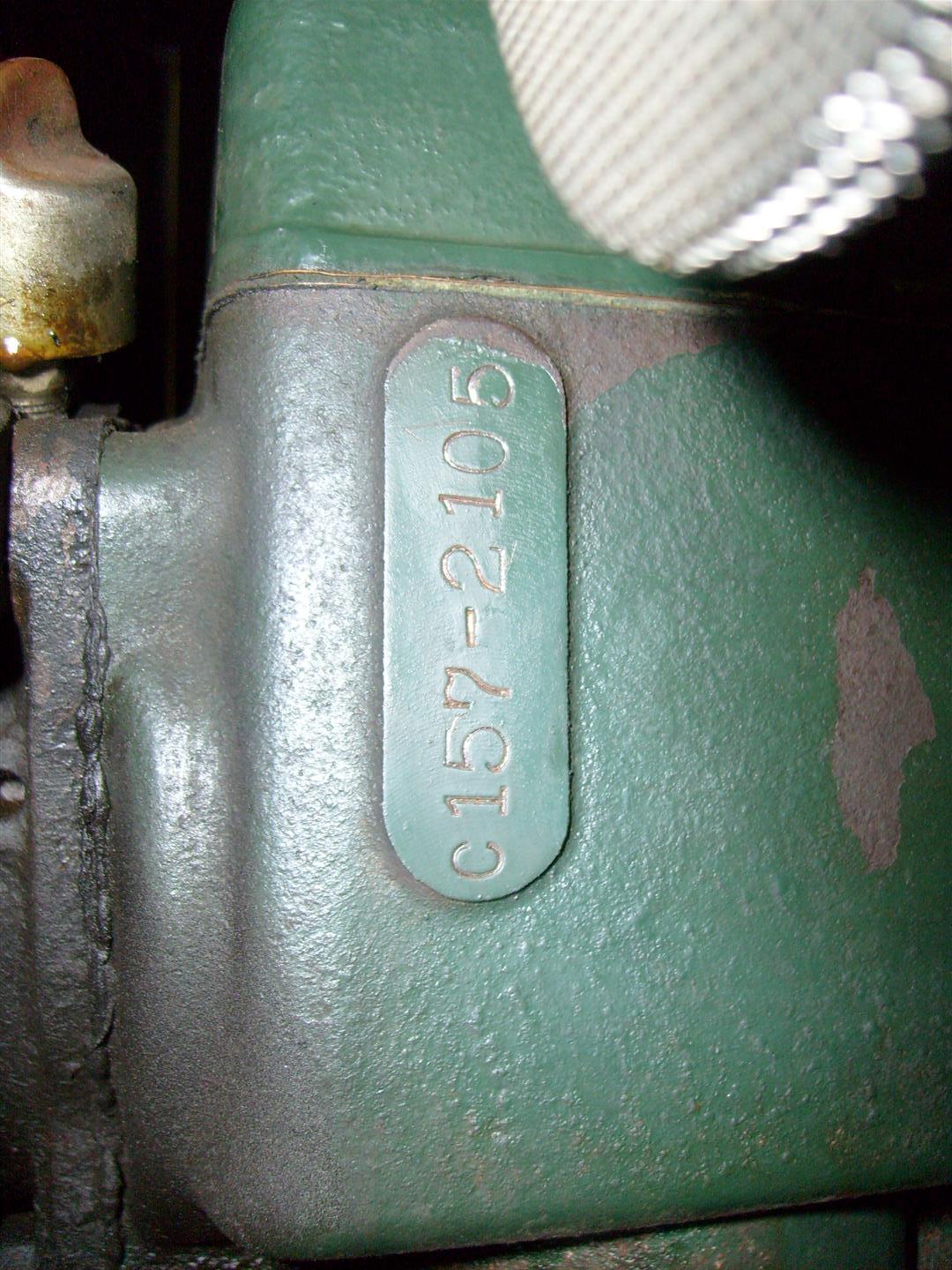 C157-2105 Engine Number