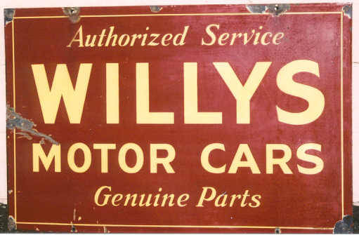 Willys Dealer Sign