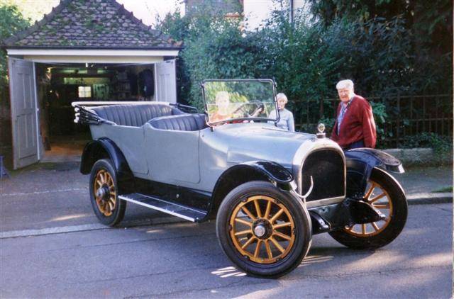 1917 - 1918 Willys Knight Model 88-4 7 passenger Touring - Switzerland during restoration