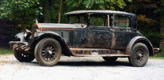 Unrestored 1928 Willys Knight Model 66A 5 Passenger Coupe (135 inch wheelbase) with body by Robins - America