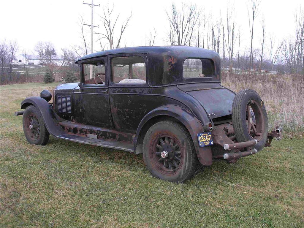 Unrestored 1928 Willys Knight Model 66A 5 Passenger Coupe (135 inch wheelbase) with body by Robins - America