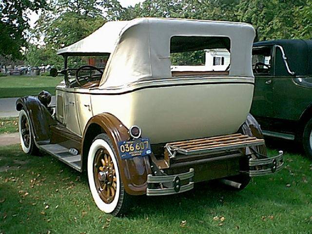 1925 Willys Knight Model 66 Rear View