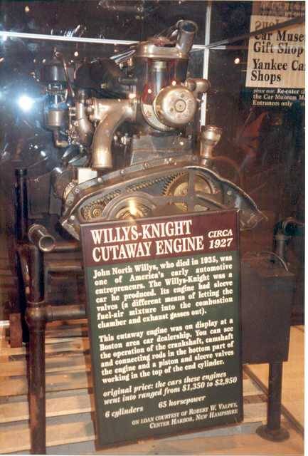 1927 Willys Knight Engine Display - America