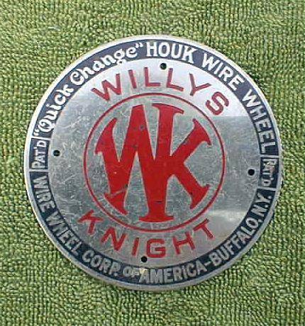 Pressed brass # 6 Houk wire wheel insert for mid to late teens Willys Knight