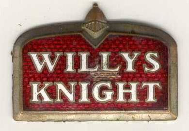 Willys Knight Radiator Emblem - Model 56