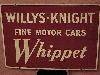 Whippet and Willys Knight Dealer Sign