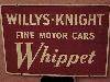 Willys Knight Service Sign