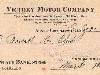 Victory Motor Company Bank Check (1927)